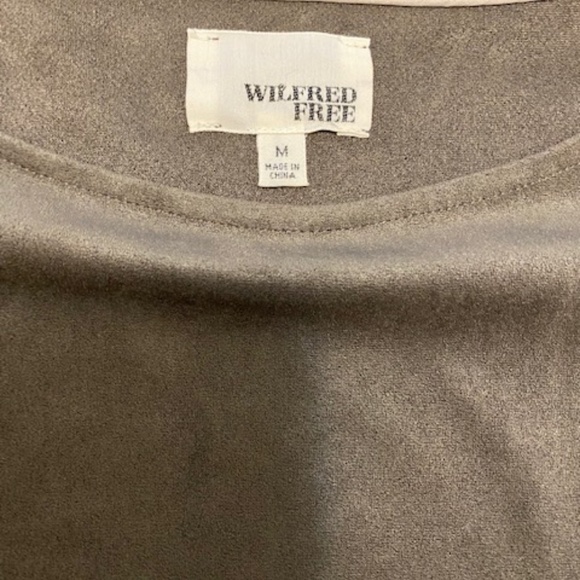 Aritzia Wilfred Free Nori Vegan Suede Dress/Tunic - Picture 3 of 5